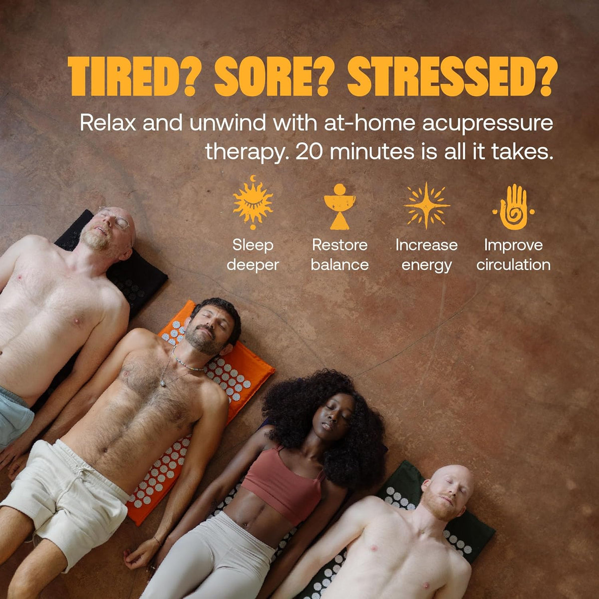 Experience Ultimate Relaxation with the Classic Level 2 Black Acupressure Mat for Tension Release