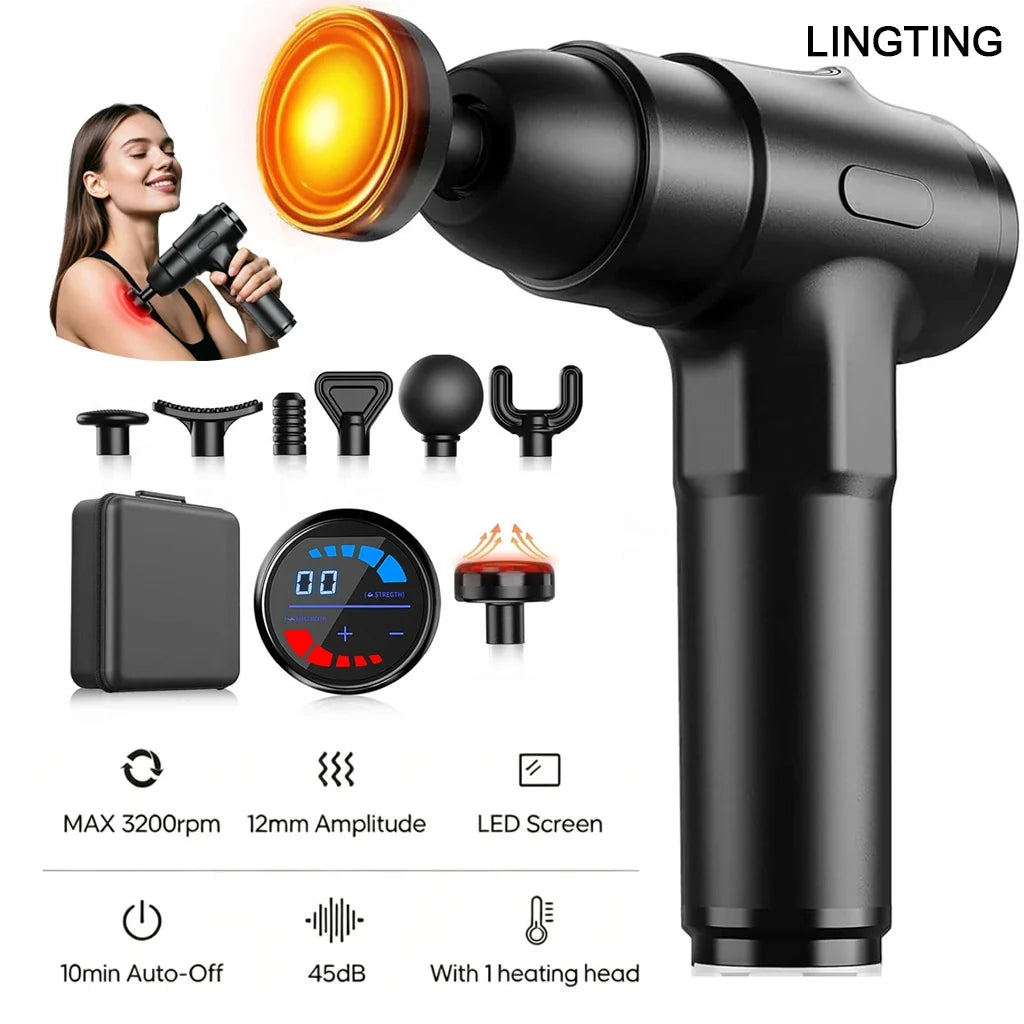 Heated Deep Tissue Massage Gun | Nature's Protocol