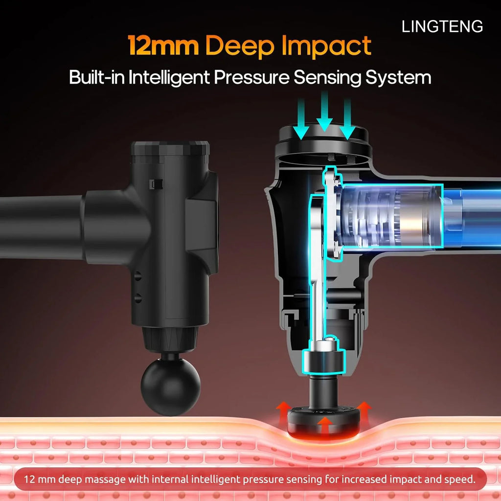 Tissue Deepened Heated Deep Tissue Massage Gun | Nature's Protocol