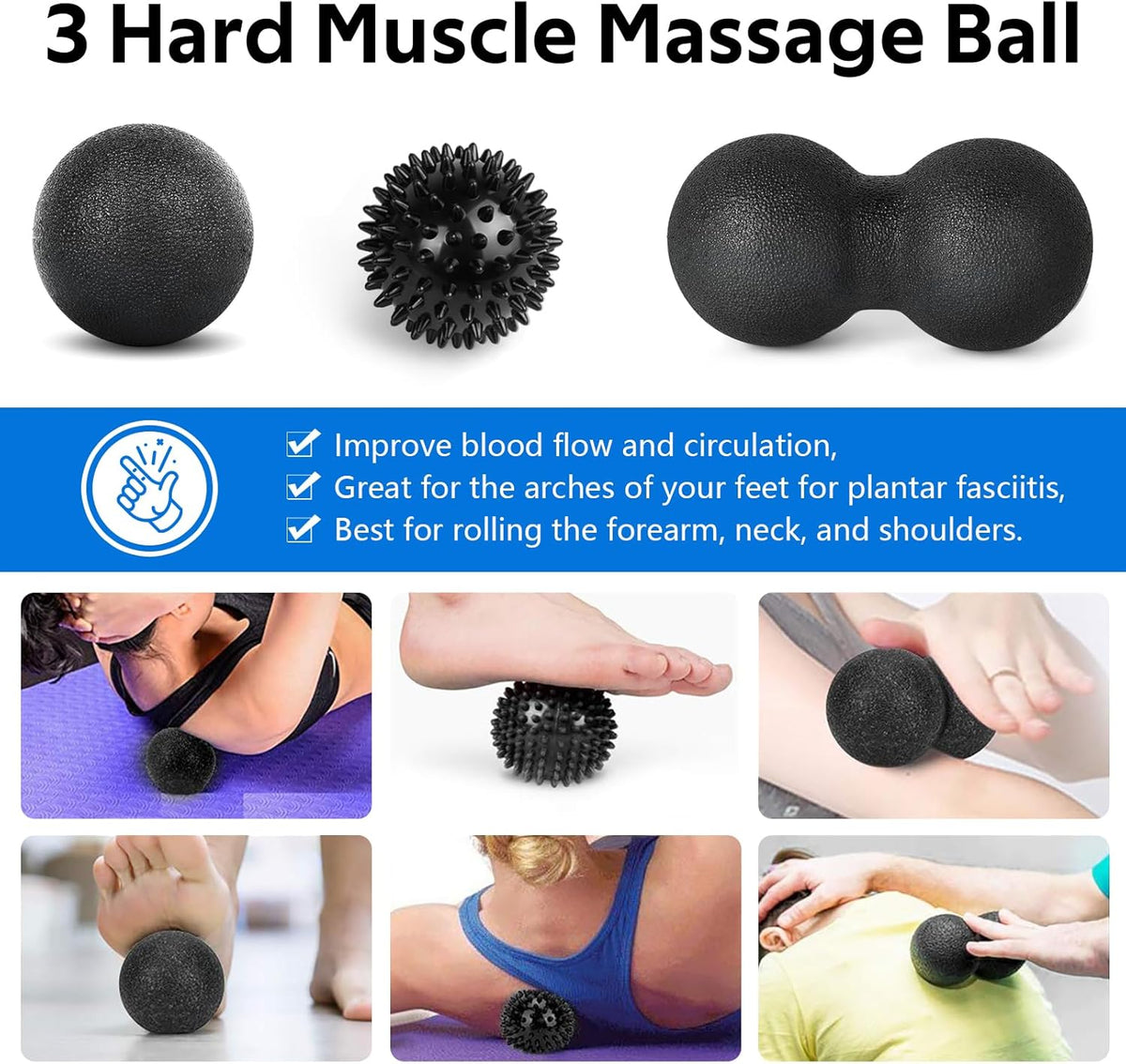 Ultimate 7-in-1 Foam Roller Set for Deep Tissue Muscle Relief - Perfect for Back and Full Body Recovery
